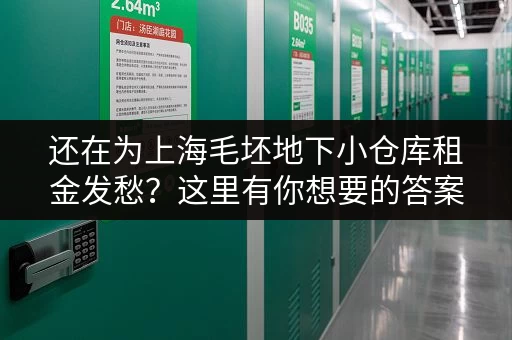 还在为上海毛坯地下小仓库租金发愁？这里有你想要的答案！