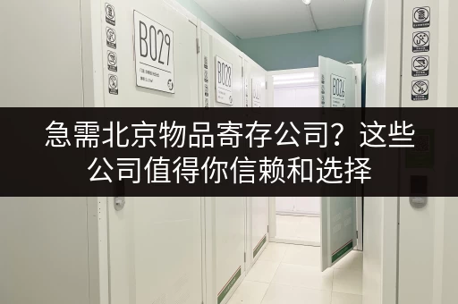 急需北京物品寄存公司？这些公司值得你信赖和选择