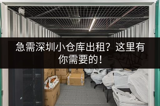 急需深圳小仓库出租？这里有你需要的！