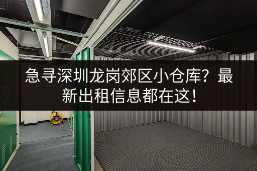 急寻深圳龙岗郊区小仓库？最新出租信息都在这！