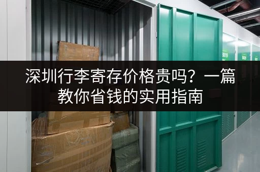 深圳行李寄存价格贵吗？一篇教你省钱的实用指南