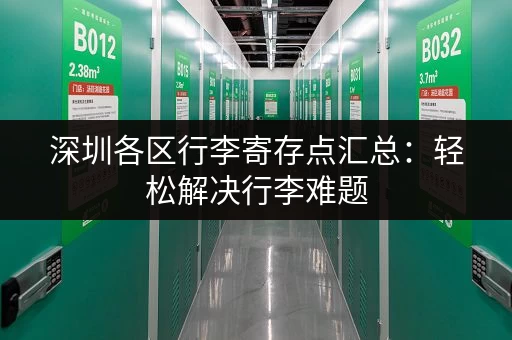深圳各区行李寄存点汇总：轻松解决行李难题