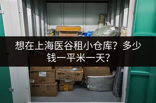 想在上海医谷租小仓库？多少钱一平米一天？