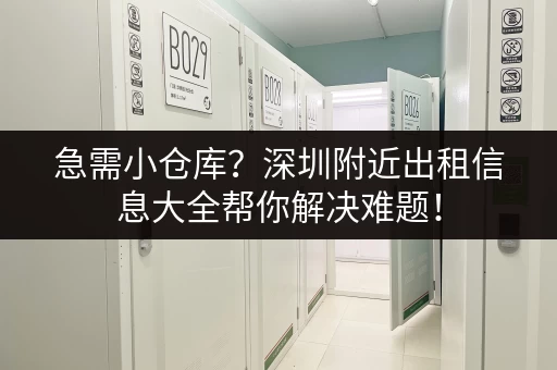 急需小仓库？深圳附近出租信息大全帮你解决难题！