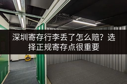 深圳寄存行李丢了怎么赔？选择正规寄存点很重要
