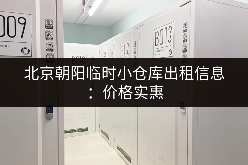 北京朝阳临时小仓库出租信息：价格实惠，空间灵活