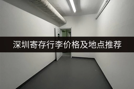 深圳寄存行李价格及地点推荐，方便快捷