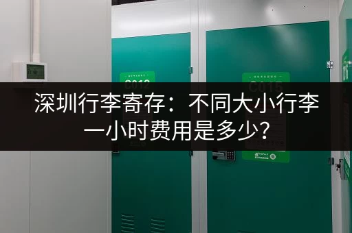 深圳行李寄存：不同大小行李一小时费用是多少？