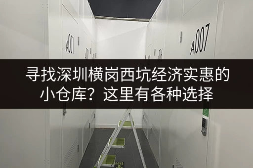 寻找深圳横岗西坑经济实惠的小仓库？这里有各种选择
