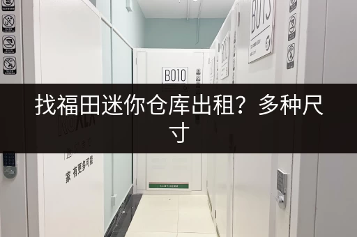 找福田迷你仓库出租？多种尺寸，灵活租期，安全放心
