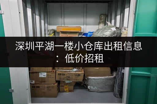 深圳平湖一楼小仓库出租信息：低价招租，多种面积可选
