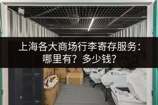 上海各大商场行李寄存服务:哪里有?多少钱? 上海各大商场行李寄存服务:哪里有?多少钱?