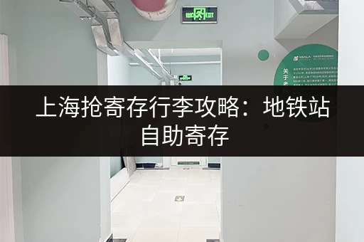 上海抢寄存行李攻略：地铁站自助寄存，方便快捷！