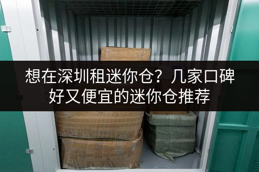 想在深圳租迷你仓？几家口碑好又便宜的迷你仓推荐