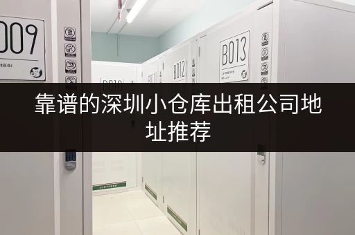 靠谱的深圳小仓库出租公司地址推荐，省心省力！