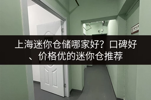上海迷你仓储哪家好？口碑好、价格优的迷你仓推荐