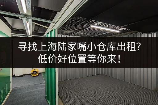 寻找上海陆家嘴小仓库出租？低价好位置等你来！