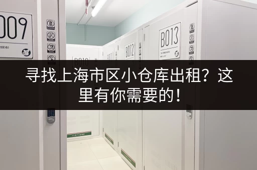 寻找上海市区小仓库出租？这里有你需要的！