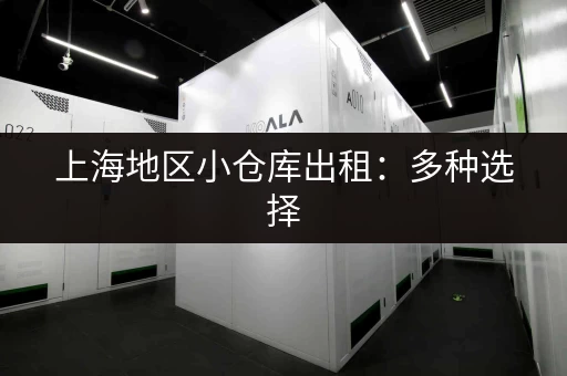 上海地区小仓库出租：多种选择，总有一款适合你