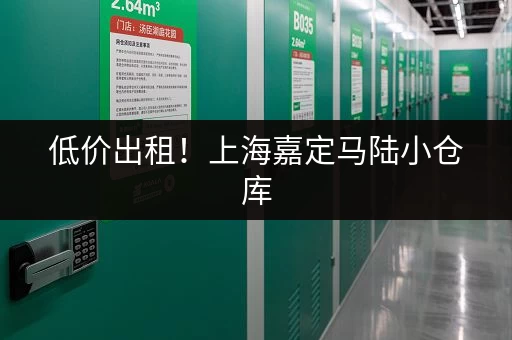 低价出租！上海嘉定马陆小仓库，适合小型企业存储！
