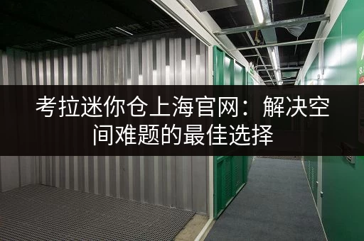 考拉迷你仓上海官网：解决空间难题的最佳选择