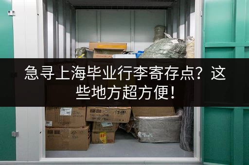 急寻上海毕业行李寄存点？这些地方超方便！