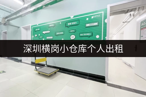 深圳横岗小仓库个人出租，适合电商物流，价格面议