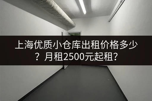 上海优质小仓库出租价格多少？月租2500元起租？