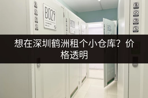 想在深圳鹤洲租个小仓库？价格透明，信息全面！
