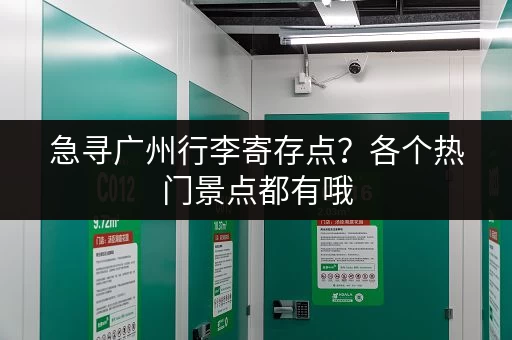 急寻广州行李寄存点？各个热门景点都有哦