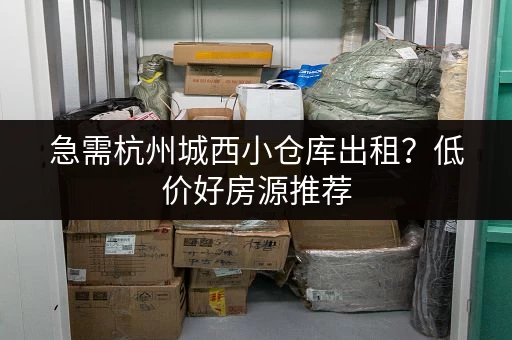 急需杭州城西小仓库出租？低价好房源推荐，帮你快速找到合适的仓库