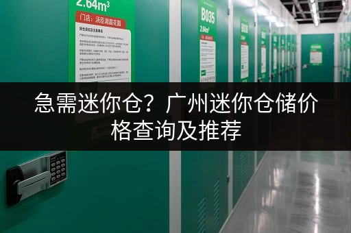 急需迷你仓？广州迷你仓储价格查询及推荐