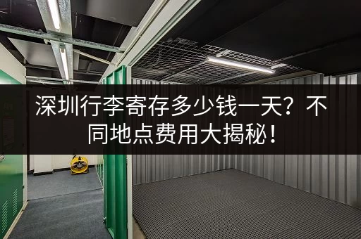 深圳行李寄存多少钱一天？不同地点费用大揭秘！