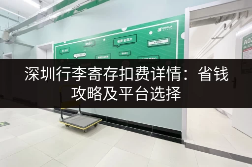 深圳行李寄存扣费详情：省钱攻略及平台选择