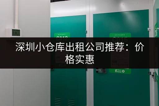 深圳小仓库出租公司推荐：价格实惠，空间灵活