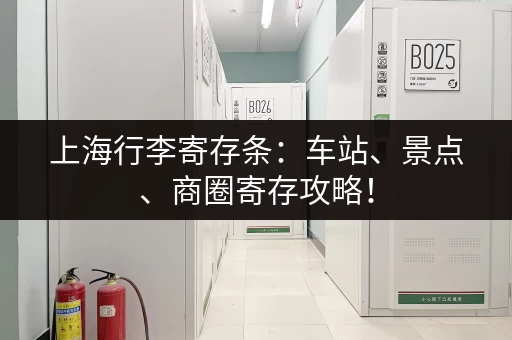 上海行李寄存条：车站、景点、商圈寄存攻略！
