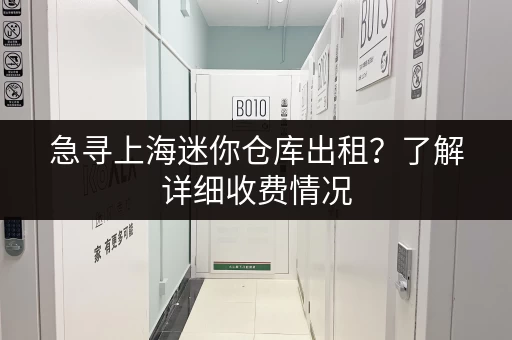 急寻上海迷你仓库出租？了解详细收费情况