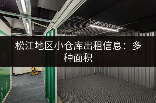 松江地区小仓库出租信息：多种面积，任您挑选