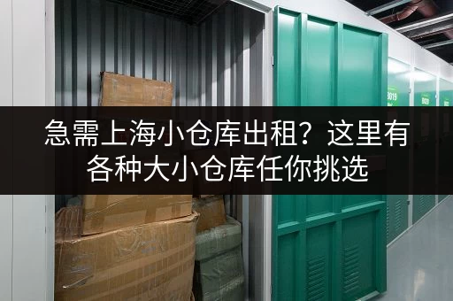 急需上海小仓库出租？这里有各种大小仓库任你挑选