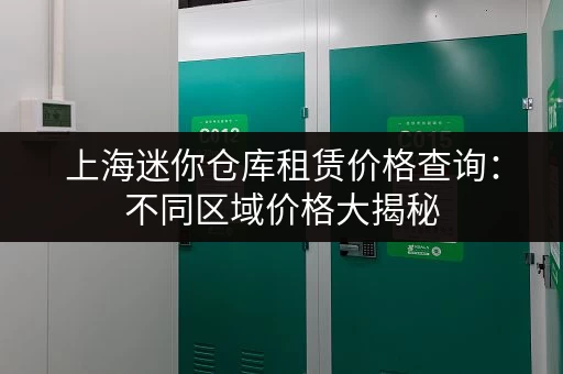 上海迷你仓库租赁价格查询：不同区域价格大揭秘
