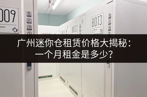 广州迷你仓租赁价格大揭秘：一个月租金是多少？