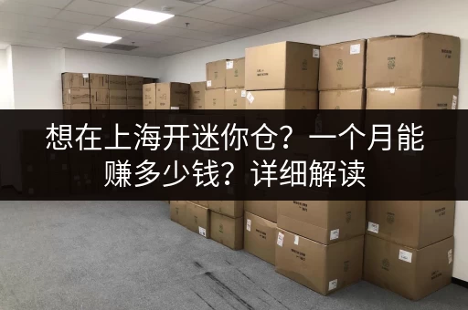想在上海开迷你仓？一个月能赚多少钱？详细解读