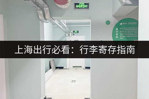 上海出行必看：行李寄存指南，价格、地点、服务一览
