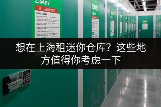 想在上海租迷你仓库？这些地方值得你考虑一下