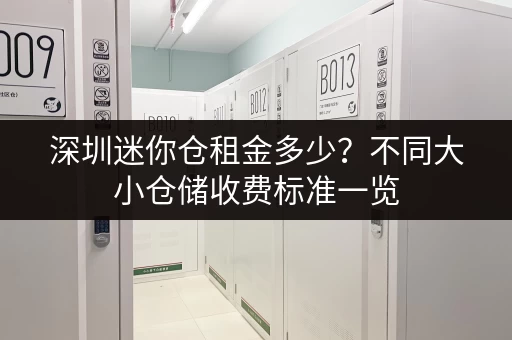 深圳迷你仓租金多少？不同大小仓储收费标准一览