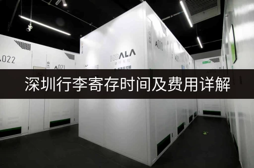 深圳行李寄存时间及费用详解，看完就懂