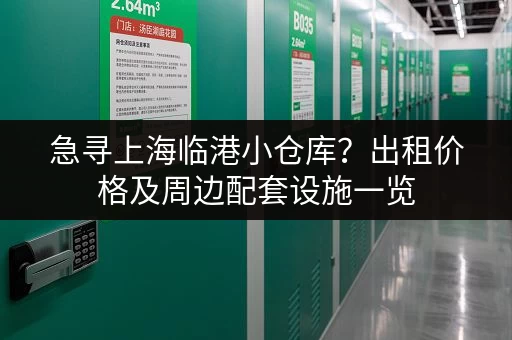 急寻上海临港小仓库？出租价格及周边配套设施一览