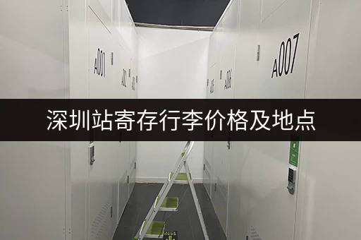 深圳站寄存行李价格及地点，如何选择合适的寄存点？