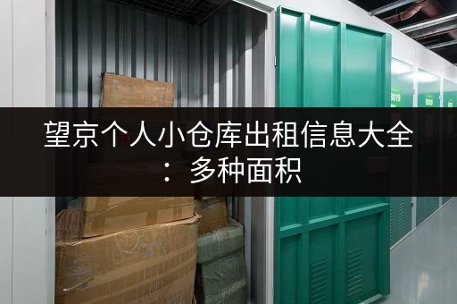 望京个人小仓库出租信息大全：多种面积，任您挑选