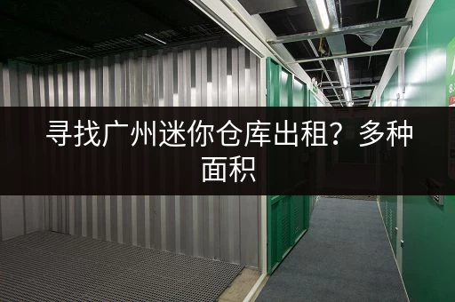 寻找广州迷你仓库出租？多种面积，多种选择，总有一款适合你